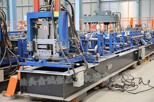 3 Roller Fast Speed CZ Exchange Purlin Roll Forming Machine With Punching
